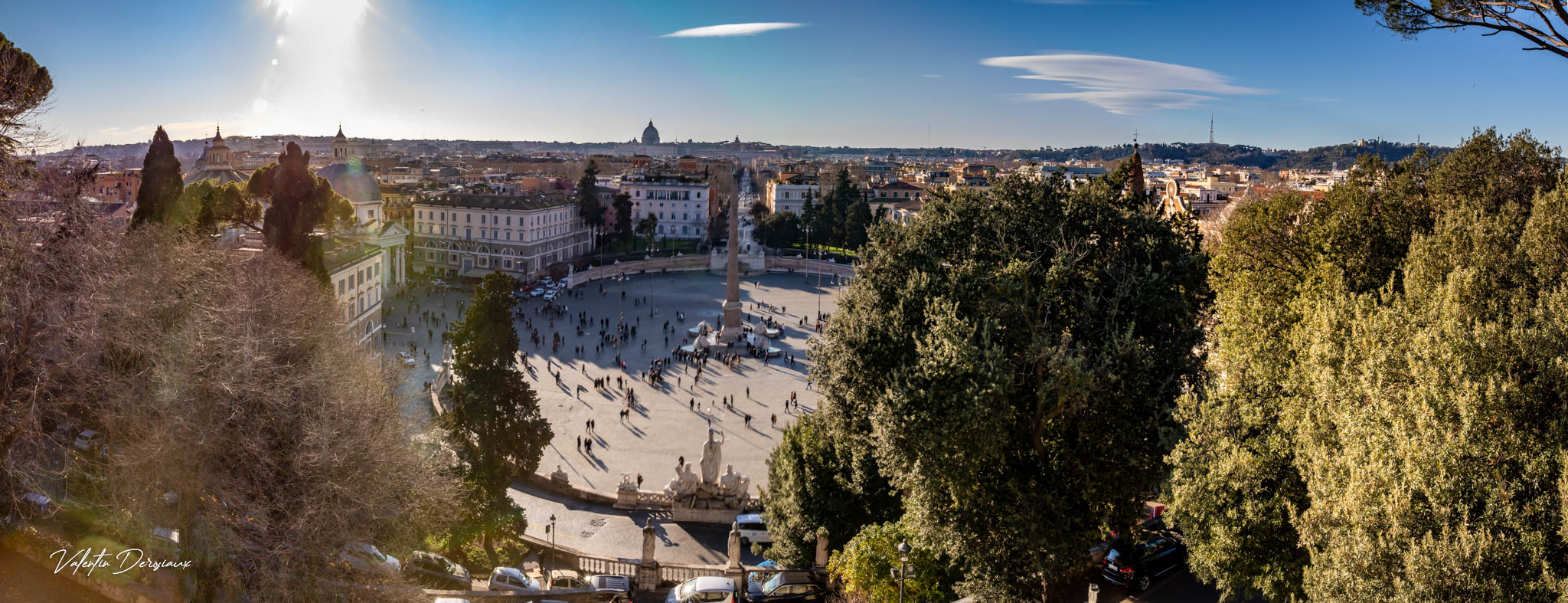 Piazza Del Popolo depuis Terrazza del Pincio